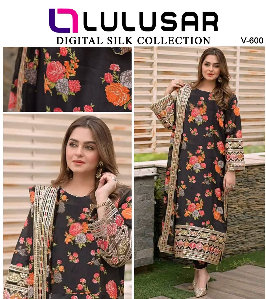 Silk Digital Printed 3pc