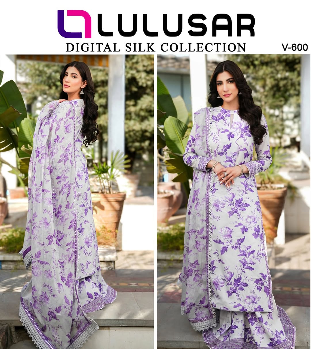 Silk Digital Printed 3pc